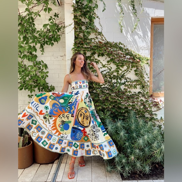 Alemais Linen Dress Size 6 NWOT - Picture 4 of 13